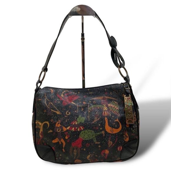 Piero Guidi Magic Circus Coated Canvas Satchel - Picture 3 of 16